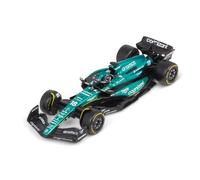 Bburago Formula 1 F1 Asto Martin AMR 23 Lance Stroll con casco (2023) - Scala 1:43 - Replica auto da corsa collezione pressofusa crebilmente dettagliata