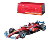 Bburago Formula 1 Ferrari SF-24 Miami Versione Deluxe Edition (2024): modellino auto in scala 1:18, autista #16 Charles Leclerc, custodia rigida 35,9 cm, rosso (18-16821-1)