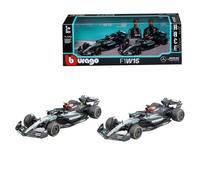 Bburago F1 Mercedes AMG W15E '24 Set di 2 modelli auto 1:43