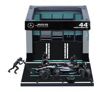 Mercedes PIT STOP F1 Diorama Hamilton Auto AMG W15 CAmbio Gomme 1/43 Bburago