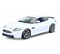 Bburago- Jaguar XKR-S Modellino Auto in Scala 1:24, Colore Bianco, 18-21063W