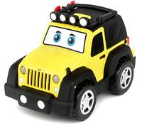Bburago Junior Jeep Luci e Suoni, Colore giallla, 16-81201