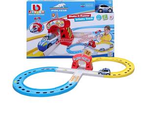 Bburago Junior Shake-It Runner Infinity Track Polizia Pista da Corsa