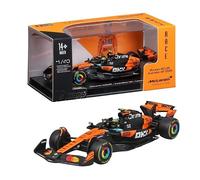 Bburago - McLaren F1 MCL39 2025#4 Norris, Auto Diecast in Scala 1:43 con Teca Espositiva, Replica Dettagliata F1 McLaren, Basetta Inclusa, Licenza Ufficiale, Età Consigliata 14+ Anni