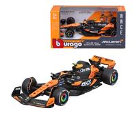 Bburago McLaren MCL38 Lando Norris #4 2024 Modellino Realistico Auto in Scala