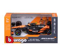 Bburago 1:43 F1 McLaren MCL38 2024 Norris No4 Modello Auto - 18-38177