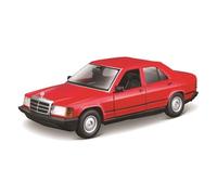 BBurago Modellino auto diecast Mercedes Benz 190E 1984 Scala 1/24 Rosso BU21103R