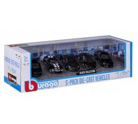 BBURAGO MODEL BLACK COLLECTION CONFEZIONE DA 5 PEZZI. 1:64
