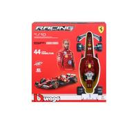 Bburago - Model Kit Ferrari SF-25 #44 Hamilton 1:18 con Casco, 14+ Anni | Replica F1 da Montare con Basetta Espositiva, Licenza Ufficiale Ferrari, Modellino Diecast 61 Pezzi Hamilton #44