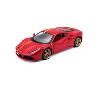 Bburago Modellino Auto Ferrari 18-26563 F488 GTB Rosso Scala 1:24 Modello Auto