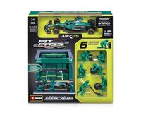 BURAGO 1/43 ASTON MARTIN AMR25 DIORAMI GARAGE PIT-STOP STROLL 2025 MODELLISMO F1