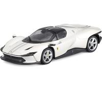 Modello Ferrari Daytona SP3 Bianco con Striscia Blu in Scala 1:43 Bburago