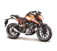Bburago KTM 250 Duke Motorbike-1:18 Scale-Incredibly Detailed Die-Cast Replica Collectible Motorcycle Moto, Colore Arancione, B18-51083