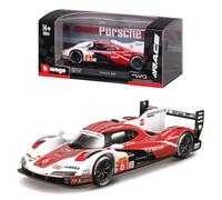 Bburago PENSKE Porsche 963#6 - Macchina da corsa in scala 1:43, incredibilmente dettagliata, replica del modello di veicolo da collezione, multicolori