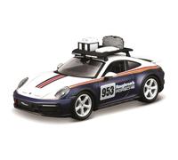 Bburago - Porsche 911 Dakar - Modellino Realistico Auto in Scala 1:24, Replica Diecast con Portiere Apribili, Licenza Ufficiale Porsche, Età Consigliata 3+ Anni