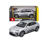 BBURAGO Porsche Macan 4 Electric, Auto Diecast in Scala 1:24, Replica Dettagliata con Cofano e Porte Apribili, Licenza Ufficiale Porsche, Assortimento Casuale, Età Consigliata 3+ Anni