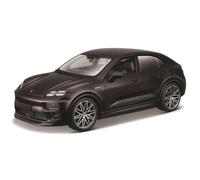 Bburago Porsche Macan 4 Electric, Bordeaux - Modellino auto 1:24, fedele all'originale, con porte mobili e cofano, a partire dai 3 anni (18-21114CO)