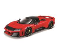 Bburago "Race&Play Ferrari F80, rosso - Supercar modellino 1:24 Die-Cast originale, auto giocattolo da collezione con porte mobili, cofano e bagagliaio a partire dai 3 anni in su (18-26034)
