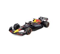 Bburago RedBull RB18 (2022): modellino auto in scala 1:24, #1 Max Verstappen, con casco custodia rigida, blu (18-28026V)
