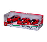 Bburago Set auto modelli Race & Play scala 1:43 3 pz FERRARI 18 36102