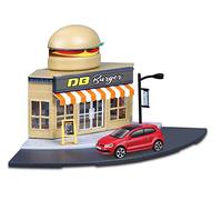 Bburago Squirter 1/43 City-Fast Food + 1 Veicolo, Colore, 31504