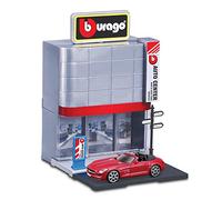 Bburago Street Fire B18-31501 - Set da gioco con 1 giocattolo Mercedes-Benz, concessionario di auto