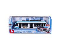 Bburago - Tramway Miniature City Tram in scala 1/64 - Veicolo in metallo e plastica molto dettagliato per bambini dai 3 anni - senza batterie - 23,5 cm di lunghezza - Collezione e Gioco