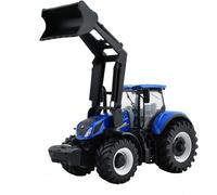 MODELLINO STATICO BURAGO VALTRA N174 TRATTORE FRONT LOADER 2017 BIANCO NERO 1/50