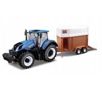 BBURAGO TRATTORE STRADALE NEW HOLLAND CON RIMORCHIO T7.315 1:32