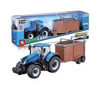 Trattore Agricolo Bburago con Rimorchio 10cm