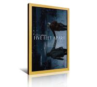 BBVCCL Poster con personaggi del film Five Feet Apart, stampa artistica moderna con cornice, decorazione moderna per camera da letto, 60 x 90 cm