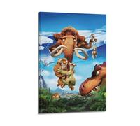 BBVCCL Poster decorativo da parete a tema film "L'era glaciale", stampa artistica su tela, poster decorativo moderno, per camera da letto, 50 x 75 cm