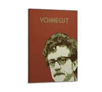 BBVCCL Poster decorativo da parete con autore di Kurt Vonnegut, poster decorativo su tela, stampa artistica su tela, poster decorativo moderno per camera da letto, 20 x 30 cm