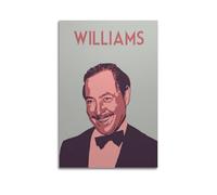 BBVCCL Poster decorativo da parete con autore Tennessee Williams, stampa artistica su tela, poster decorativo moderno, per camera da letto, per camera da letto (50 x 75 cm)