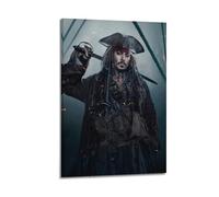 BBVCCL Poster decorativo da parete con film Pirati dei Caraibi, stampa artistica su tela, poster decorativo moderno per camera da letto, 40 x 60 cm