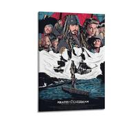 BBVCCL Poster decorativo da parete del film Pirati dei Caraibi, poster decorativo da parete su tela, poster decorativo moderno per camera da letto, per camera da letto (40 x 60 cm)
