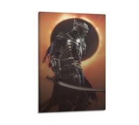 BBVCCL Poster decorativo da parete su tela, motivo: Dark Souls 2, poster decorativo per camera da letto, per camera da letto, 50 x 75 cm