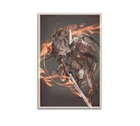 BBVCCL Poster decorativo da parete su tela, motivo: Dark Souls 3 Ember of Souls, 3 poster decorativo per camera da letto, per camera da letto, 50 x 75 cm