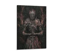 BBVCCL Poster decorativo da parete su tela, motivo: Dark Souls 3 Ember of Souls, decorazione moderna per camera da letto, per camera da letto, 50 x 75 cm