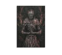 BBVCCL Poster decorativo da parete su tela, motivo: Dark Souls 3 Ember of Souls, decorazione moderna per camera da letto, per camera da letto, 50 x 75 cm