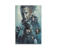BBVCCL Poster decorativo da parete su tela, motivo: Pirati dei Caraibi, Dead Men Tell No Tales, poster decorativo moderno per camera da letto, 40 x 60 cm