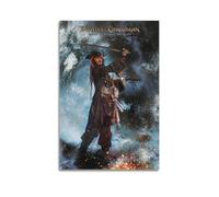BBVCCL Poster decorativo da parete su tela, motivo: Pirati dei Caraibi, poster decorativo moderno per la camera da letto, 30 x 45 cm
