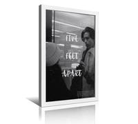 BBVCCL Poster del film Five Feet Apart, stampa decorativa in stile retrò, con cornice, stile moderno, per camera da letto, 20 x 30 cm