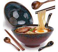 BBWELL Ciotola Di Pasta Giapponesi Con Ricette Forchetta Bacchette E Cucchiaio