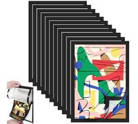 BBWELL Set di 12 cornici magnetiche adesive A4 pieghevoli con chiusura magnetica,cornice magnetica autoadesiva,Adatto per la decorazione delle pareti della cucina e della camera da letto