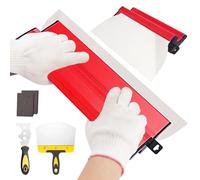 BBWELL Spatole per Stucco,Spatola per Stucco con Impugnatura a Z,Cazzuola Muratore Frattazzo per Rasatura,Incl Spatola Multiuso,2 Spugne Abrasive,Attrezzi per Cartongesso e Rasatura