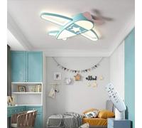 BBWO Plafoniera LED Lampada Da Soffitto paralume for aereo Dimmerabile Con Telecomando Lampada Soffitto Acrilico Menta verde for Bambini Camera Da Letto Camera Letto Studio Sala Lampadario(59CM)