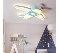 BBWO Plafoniera LED Lampada Da Soffitto paralume for aereo Dimmerabile Con Telecomando Lampada Soffitto Acrilico Menta verde for Bambini Camera Da Letto Camera Letto Studio Sala Lampadario(76CM)