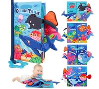 BBWOO Libri di veglia,Giocattolo per bambini 0 3 6 mesi,Giocattolo educativo per bambini,Book Bebe 0 3 6 mesi,Libro in tessuto per neonati da 0 a 3 mesi, anello per dentizione (stile 1)