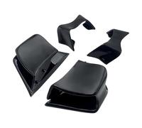 BBWUQIU Moto Winglet Spoiler Compatibile con Ducati per Panigale per V4/S/R 2022 2023 2024 Moto per Vento Fisso per Ala Spoiler Nero Opaco Copertura Laterale Accessori Moto